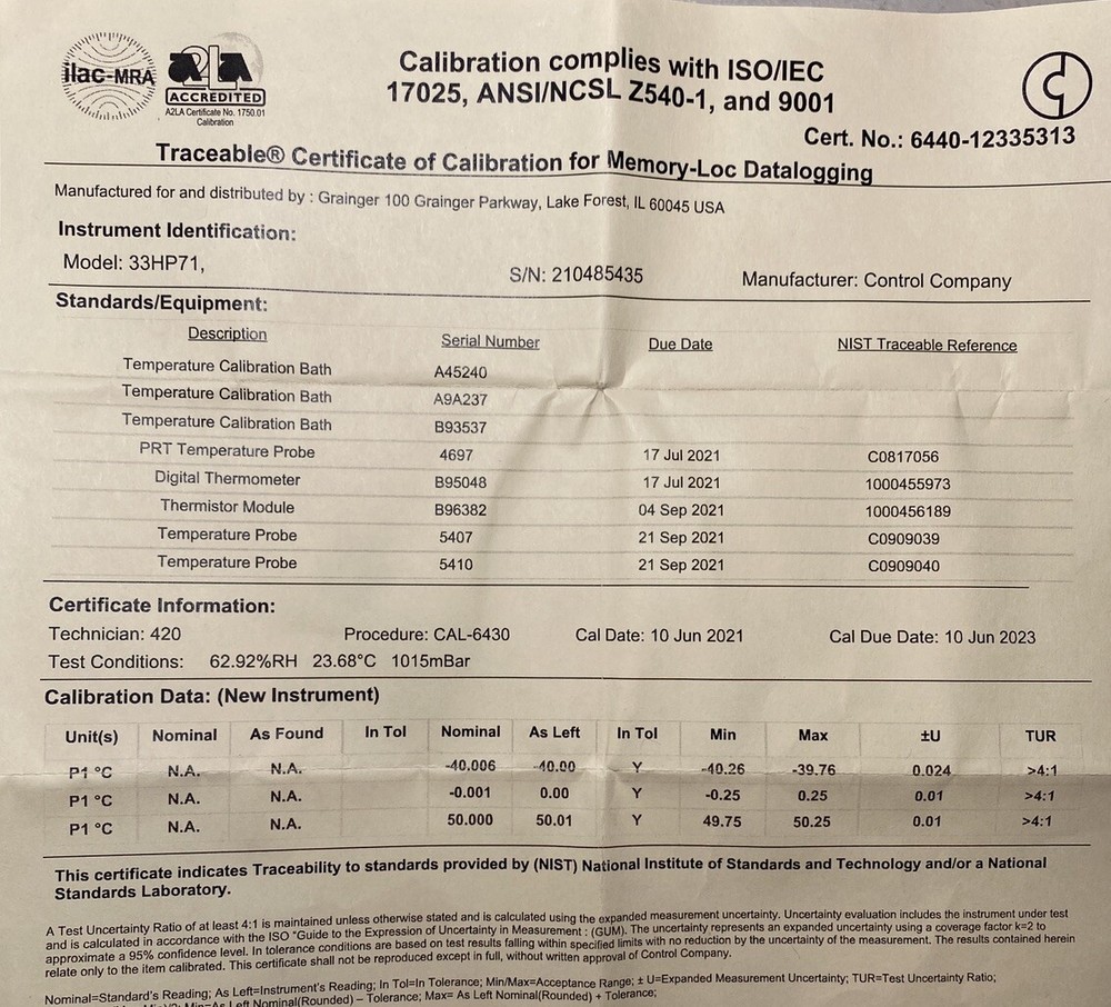 USB Data Logging Digital Thermometer, TRACEABLE 6440, 21 CFR 11, SEE DESCRIPTION