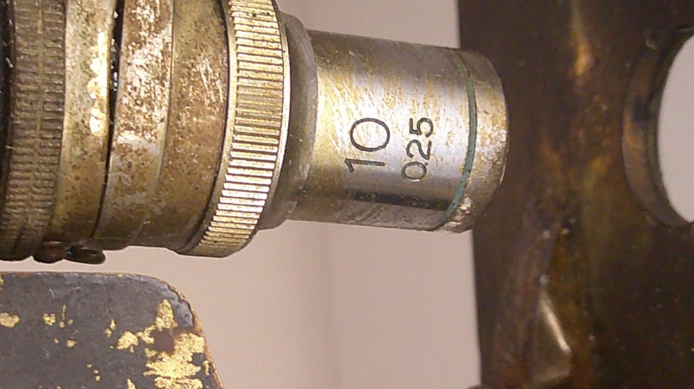 Antique Brass Bausch & Lomb Microscope monocular missing Lense Z130