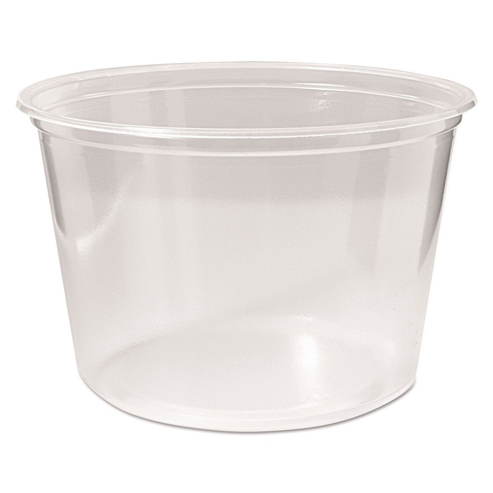 Fabri-Kal PK16SC 16 oz Microwavable Plastic Deli Containers - Clear (500/CT) New