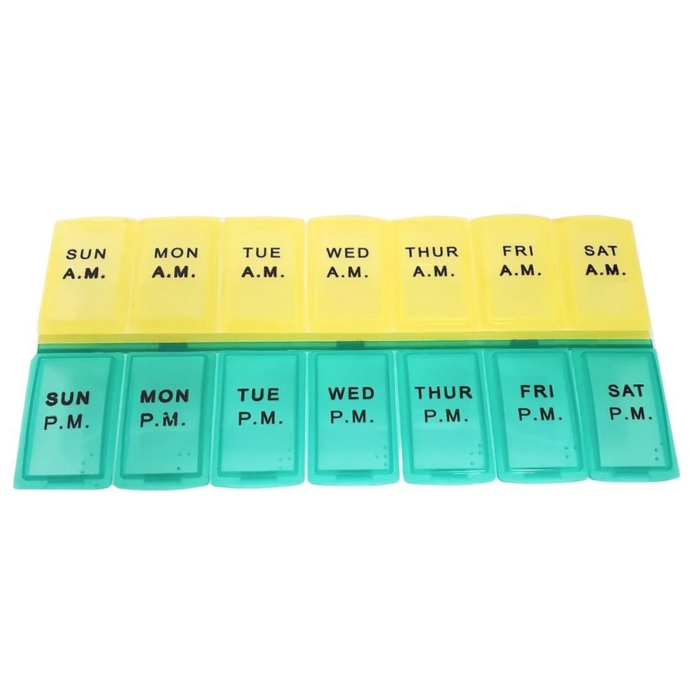 AM/PM 7 Day Pill Box Organizer1:CT