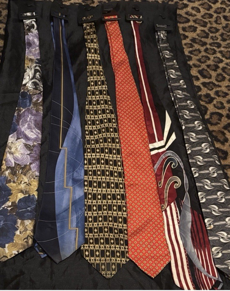 Carlos Devenezia & Studio 1409 Men's Ties 6pc Multicolor Classic Patterns