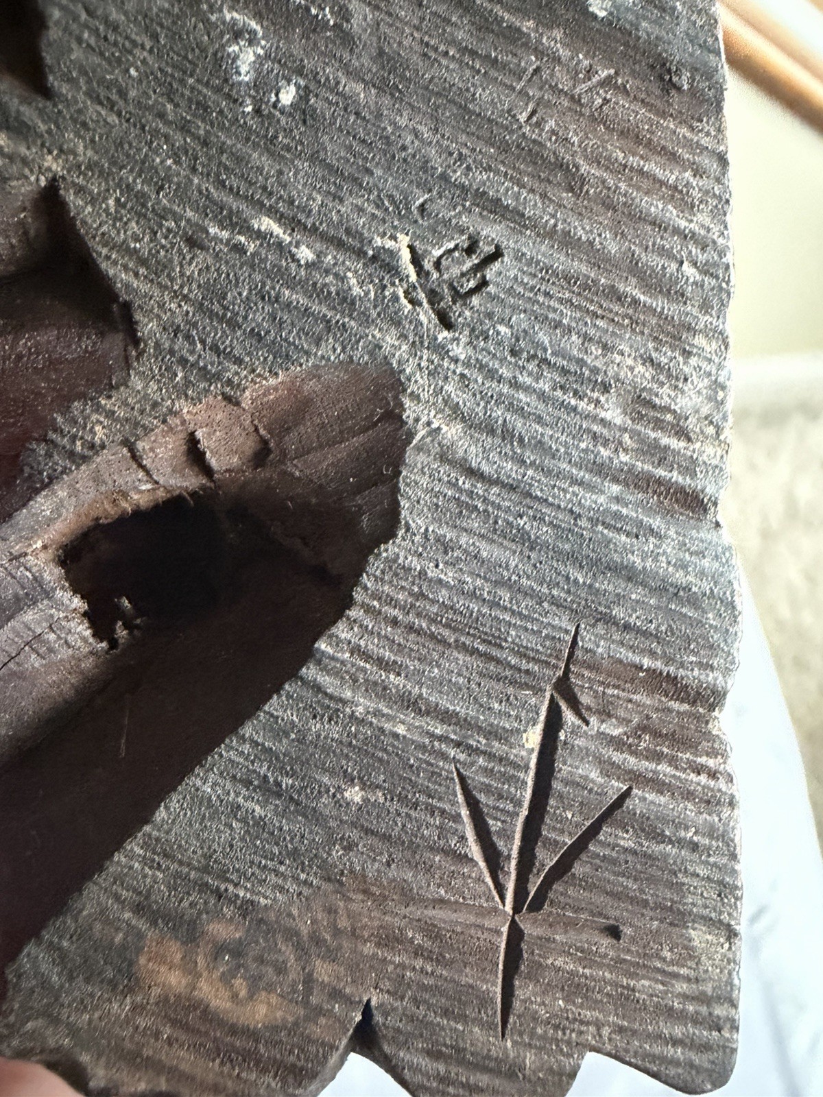 Antique Or Vintage Possibly Rosewood And Artist Signed Carved Sculpture