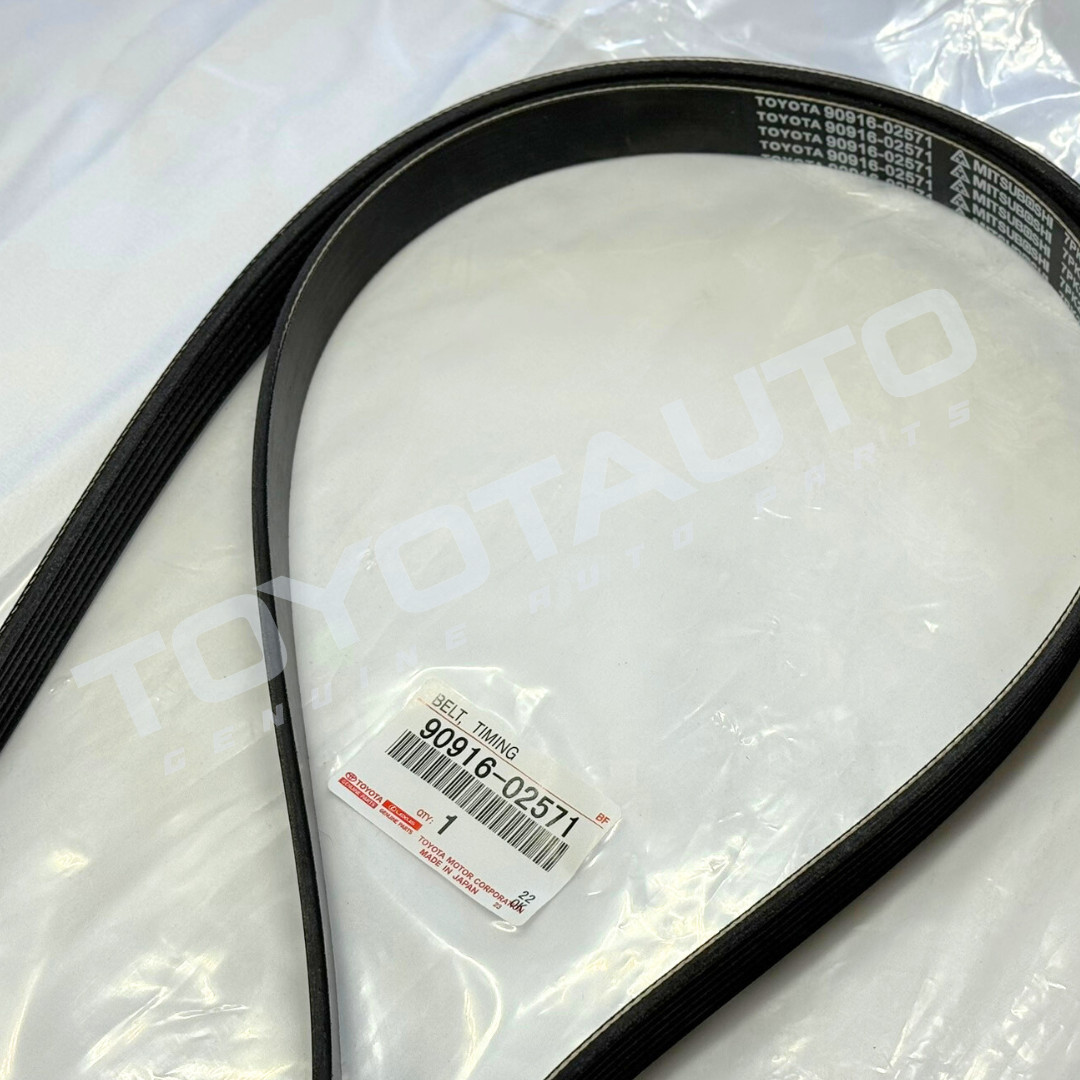 Toyota Drive Belt 90916-02571 Tacoma 4Runner FJ Cruiser Tundra 4.0L V6 1GRFE OEM