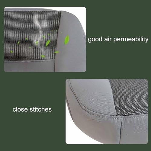Gray Driver Side Bottom Replacement Cloth Seat Cover Compatible with Dodge