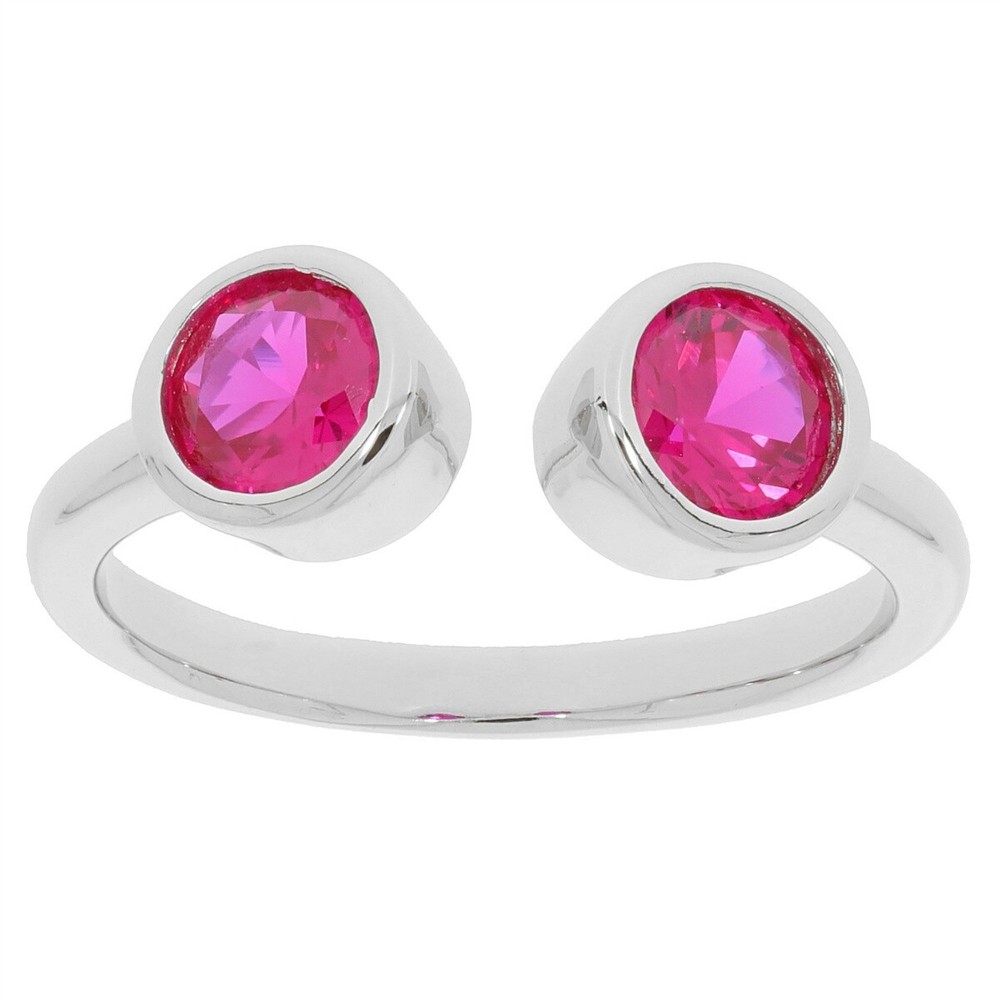 Sterling Silver Semi Mount Ring Setting RD 5x5mm Topaz