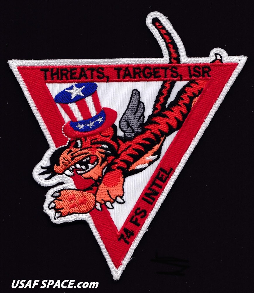 USAF 74th FIGHTER SQ -A/OA-10- INTELLIGENCE - Pope AFB, NC - ORIGINAL VEL PATCH