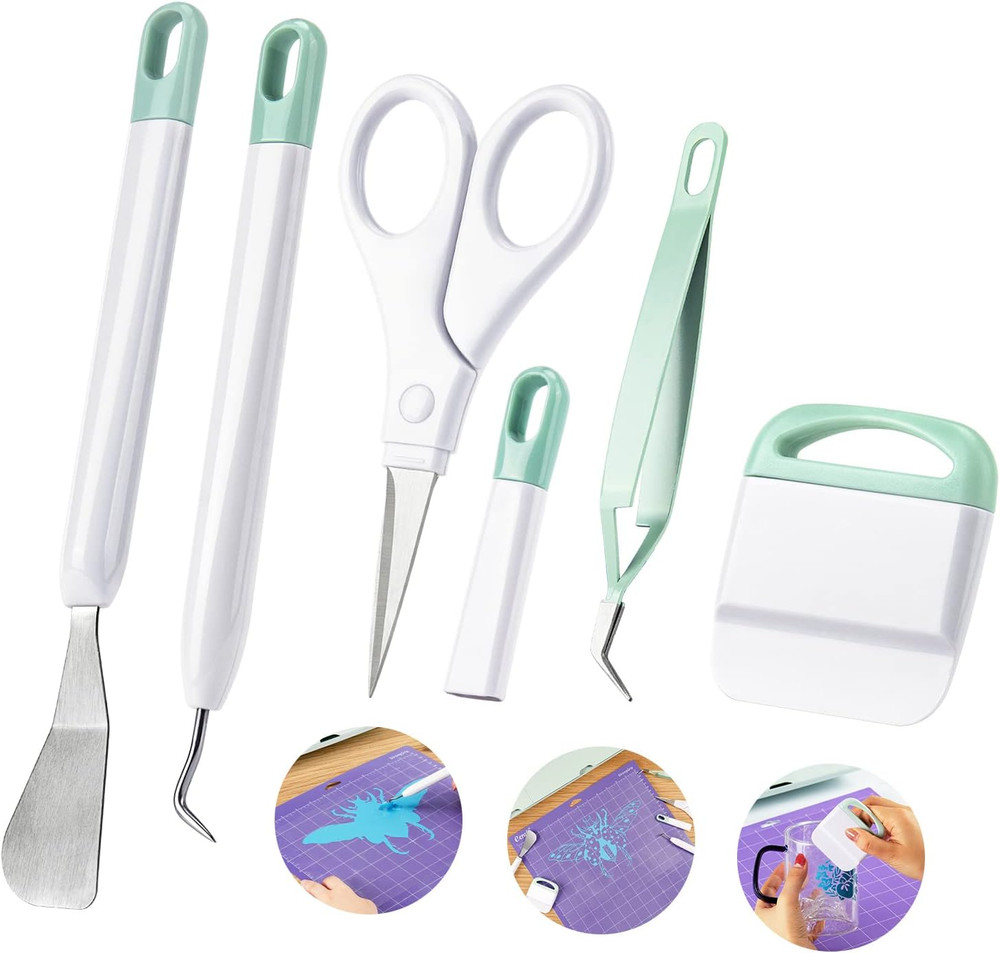 Vinyl Weeding Tool Set: Vinyl Weeding Craft Basic Kit 5 Pieces Including Tweezer