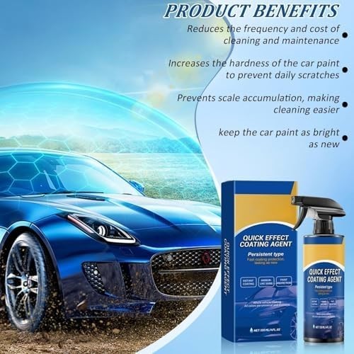 2 Pcs Car Coating Spray, Quick Effect Agent, Quick-advanced Car