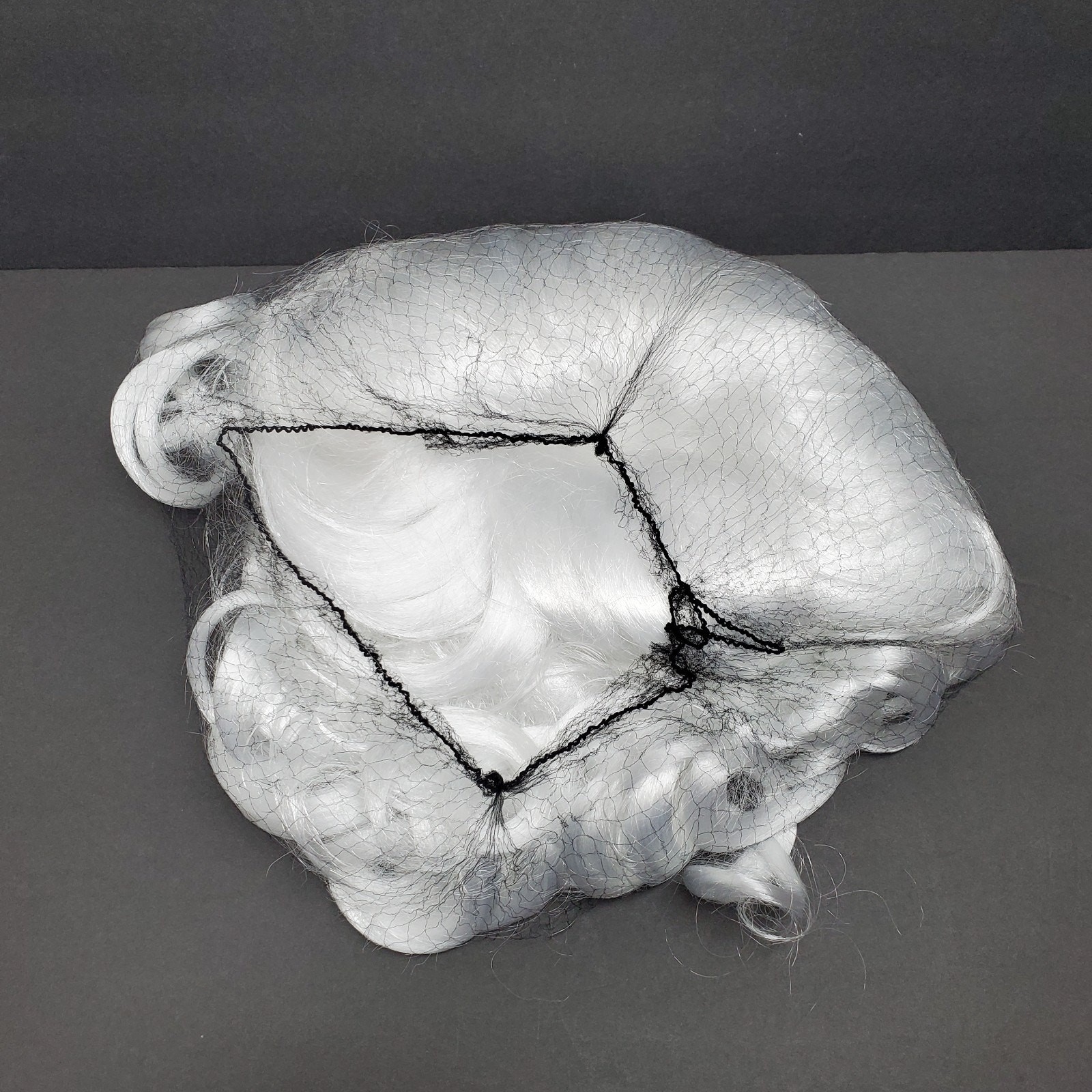 Spirit Halloween White Long Curls Wig with Cap, New Wig