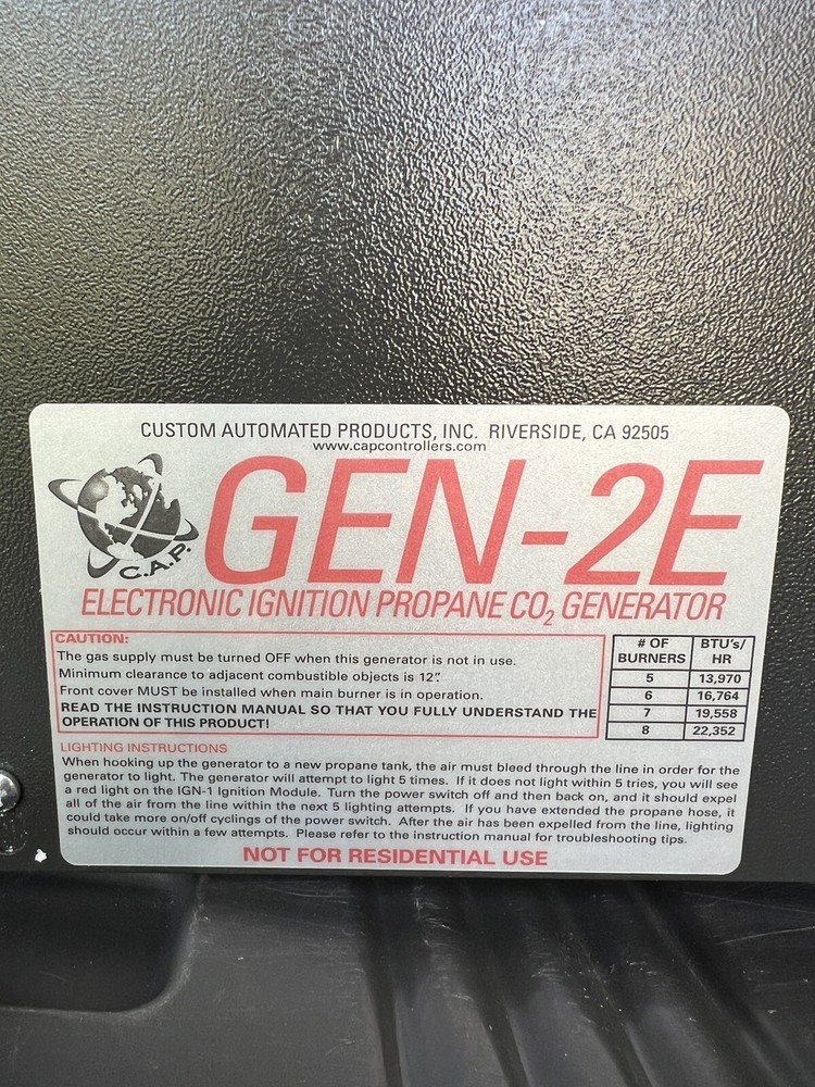 cap co2 generator