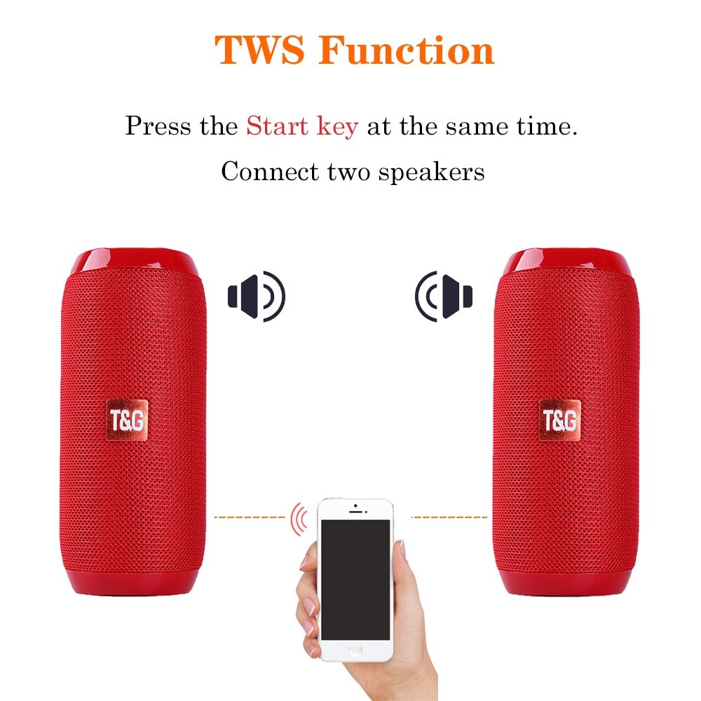 Bluetooth Wireless Portable Speaker Waterproof Stereo Bass USB TF FM Radio LOUD