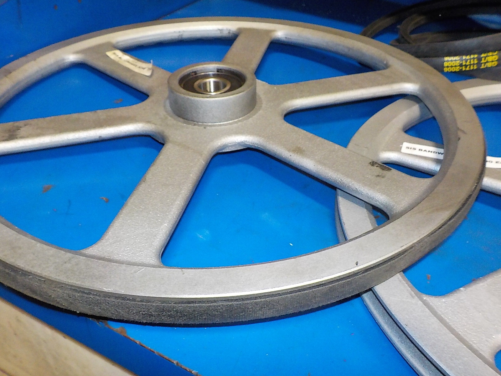 Bandsaw wheels Bandwheels 19" Pair with Drive belt build your own sawmill DYI !