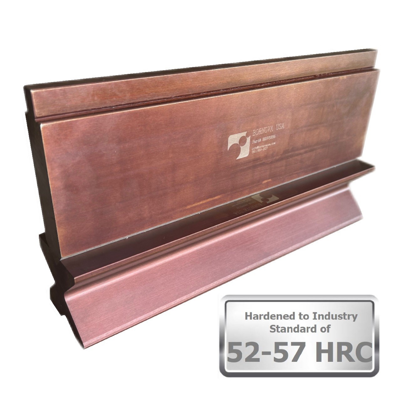 NEW 12" Press Brake Straight Punch (Height: 3.78") and 4-Way Die (2.36" sq)