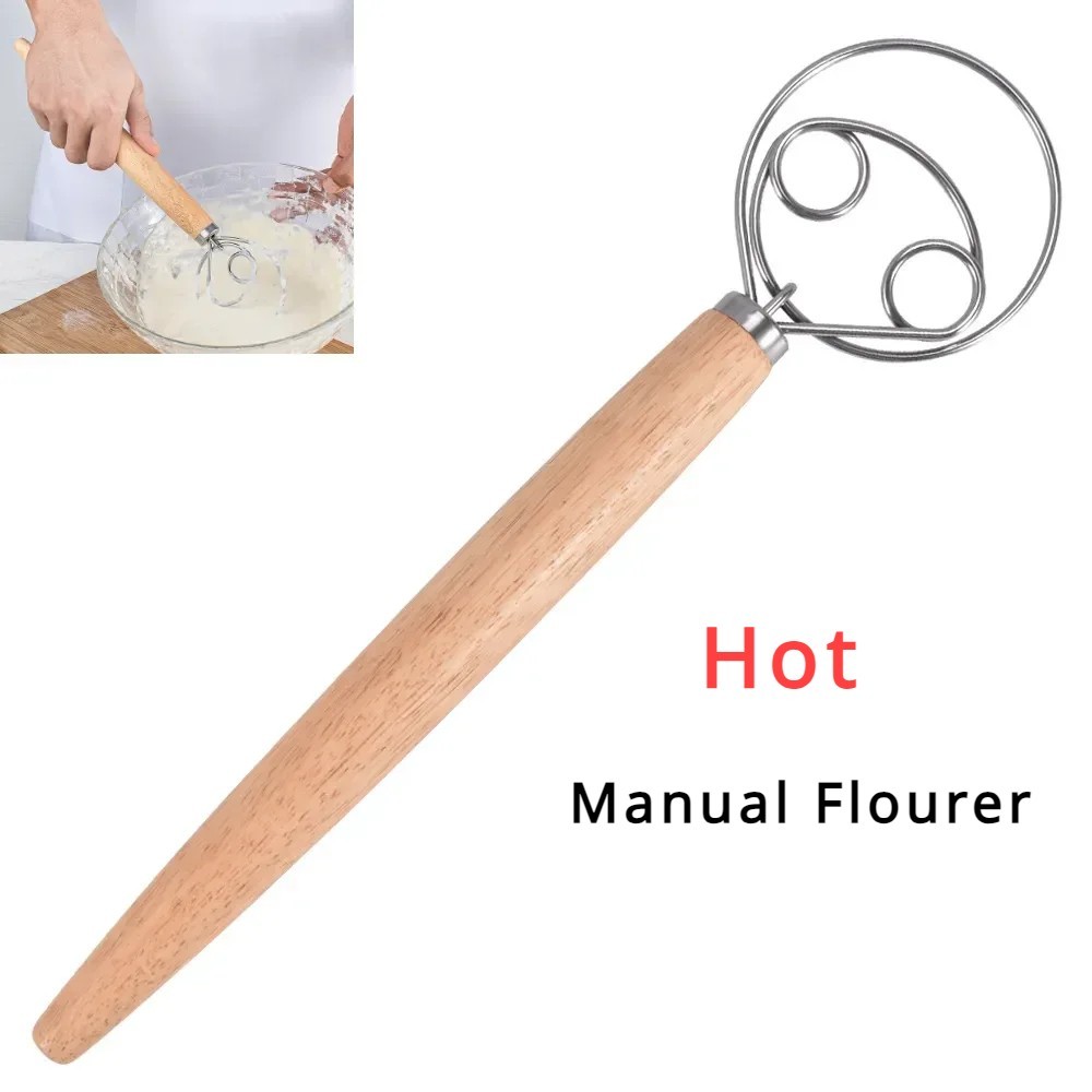 Danish Dough Whisk - Bread Making Tools - Danish Dough Hook - Bread Dough Mixer