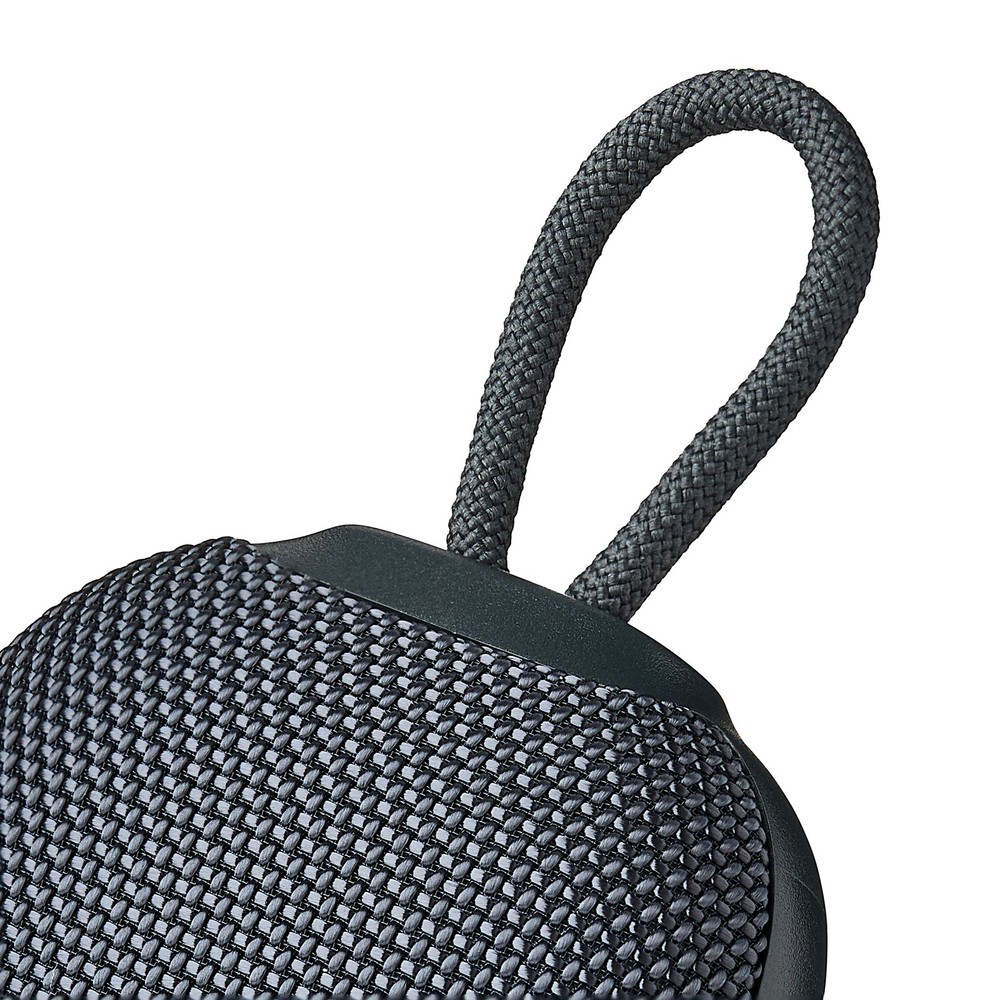 onn Mini Rugged Speaker with Bluetooth Wireless Technology, Gray