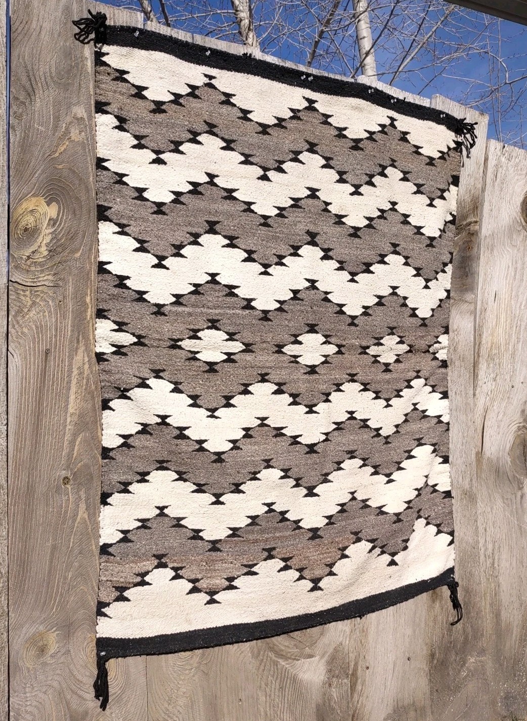 Navajo Rug Antique Native American Indian Blanket JB Moore 1920 58 x 45