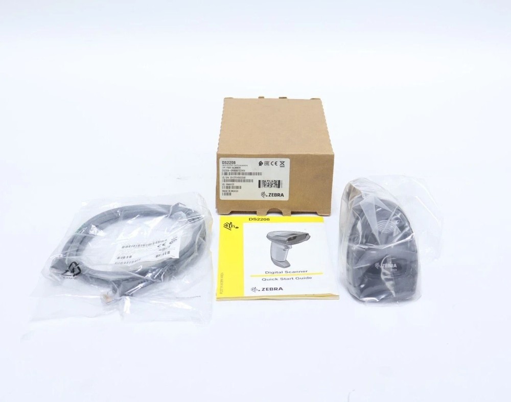 Zebra DS2208-SR 1D/2D Corded Handheld Barcode Scanner-No bracket
