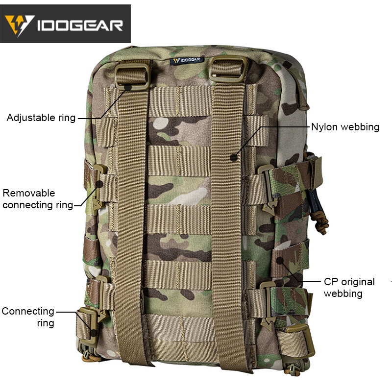 IDOGEAR Hydration Pack Hydration Backpack Assault Mini Bag Molle Pouch Paintball