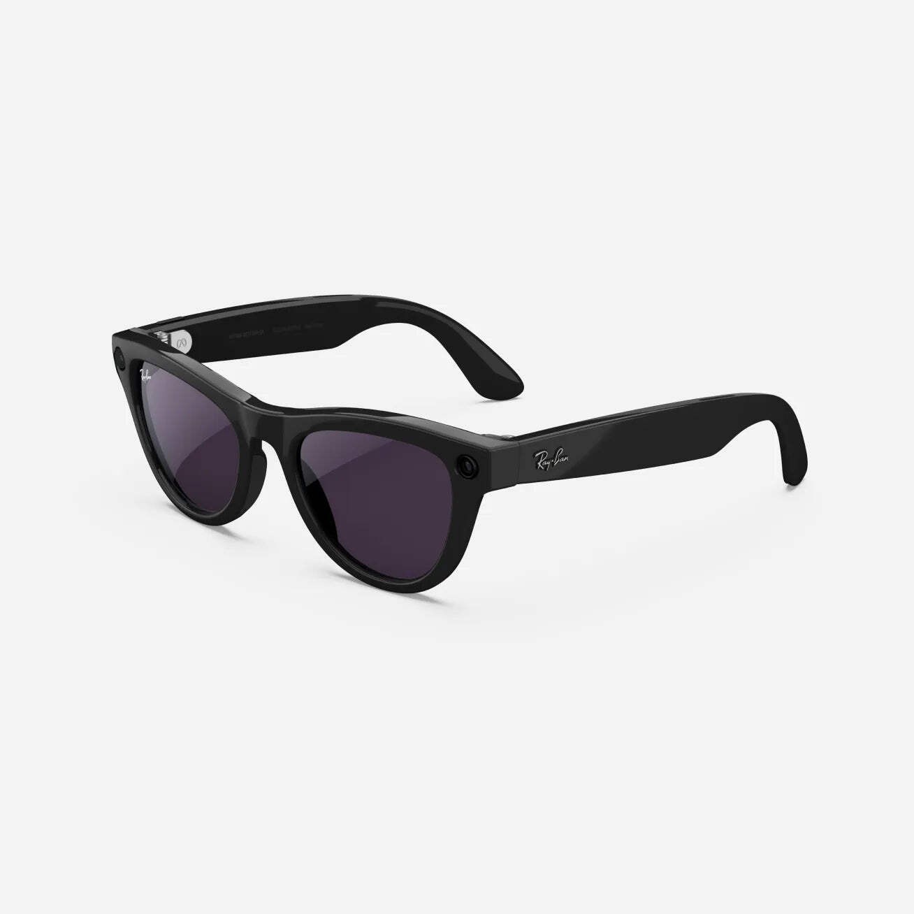 RAY-BAN META (REFURBISHED) SKYLER, SHINY BLACK, TRANSITIONS, GEN S AMETHYST