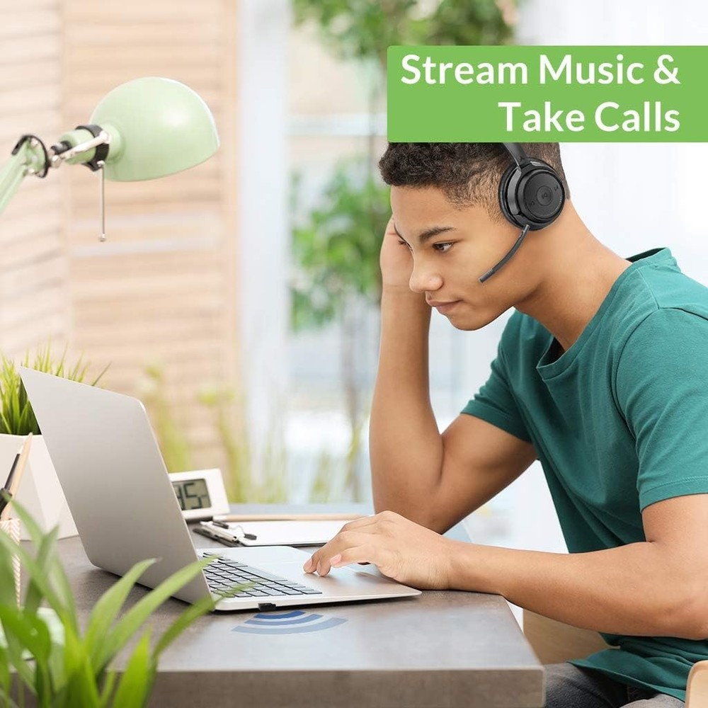 Avantree DG45 USB Bluetooth Adapter Dongle for PC, Computer, Desktop & Black