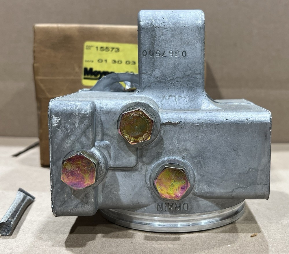 Genuine OEM Meyer 15573 Snowplow Pump Base & Strainer Assembly E46 E47 E57 NOS