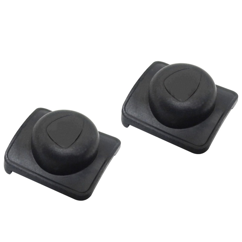 Gugaguga 2Pcs 757016 LED Flashlight Switch Button Boot Replacement Black