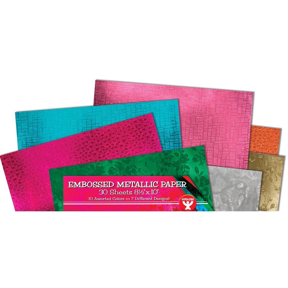 Hygloss Embossed Metallic Paper