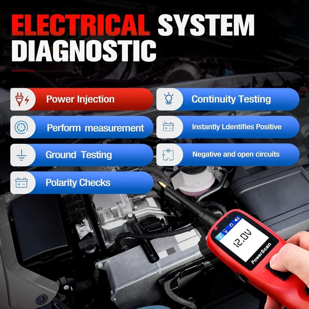 2025 Autel PowerScan PS100 Circuit Tester Electrical Diagnostic Power Probe