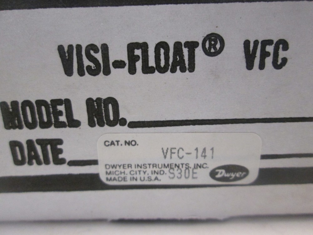 DWYER INSTRUMENTS, VFC-141, VISI-FLOAT FLOWMETER, New