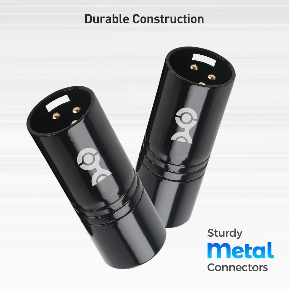 2 Pack 3 Pin XLR DMX Terminator