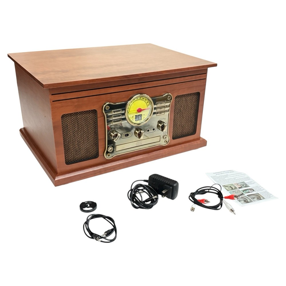 10-IN-1 BLUETOOTH RECORD PLAYER MULTIFUNCTINAL 3-SPEED TURNTABLE VINYL RECORD