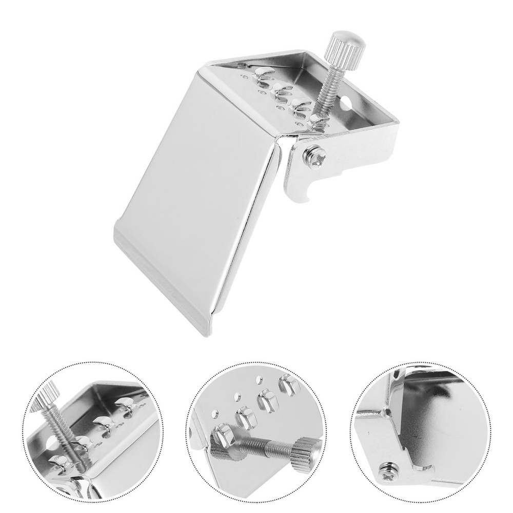 Silver Alloy Banjo Tailpiece 4 String Easy Install Durable Replacement Part