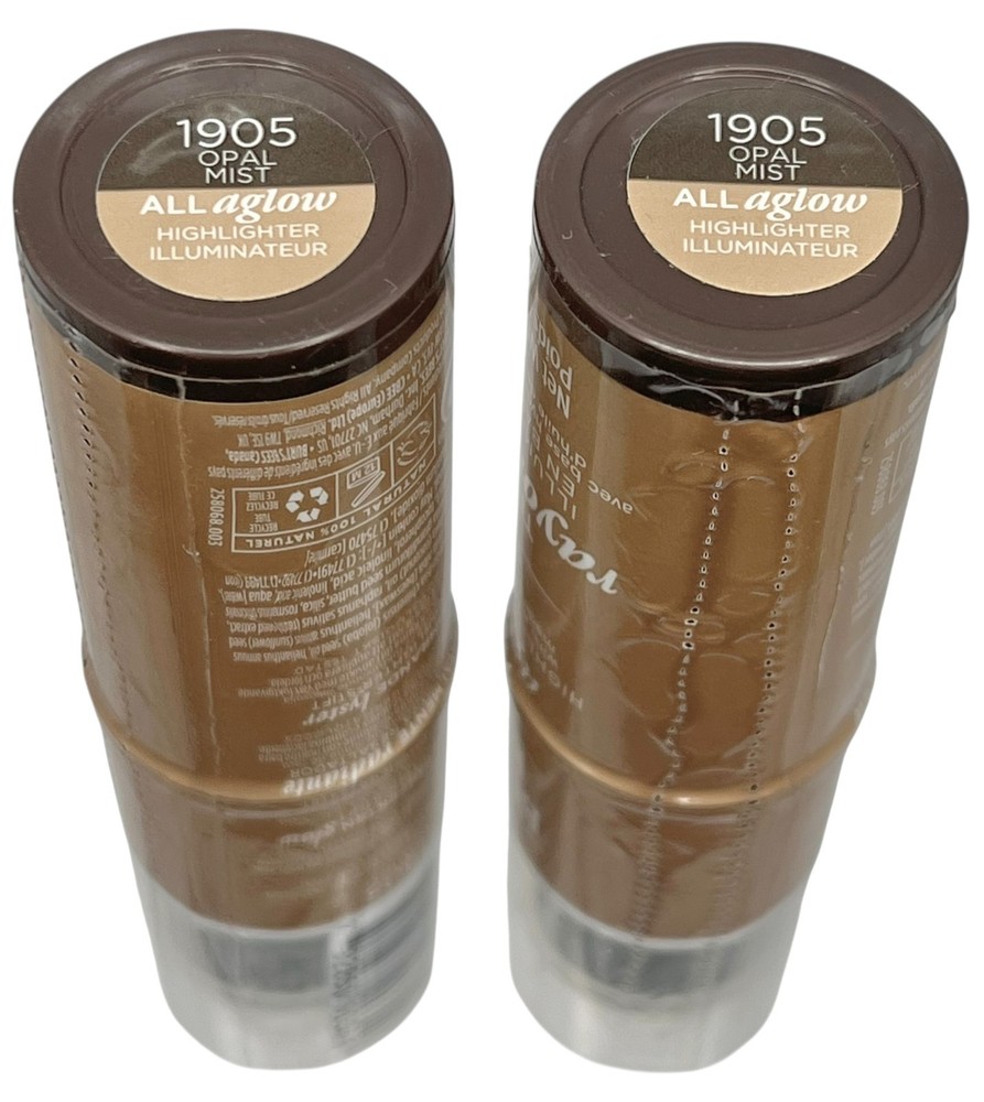 2 Pack Burt's Bees All Aglow Highlighter Stick 1905 Opal Mist