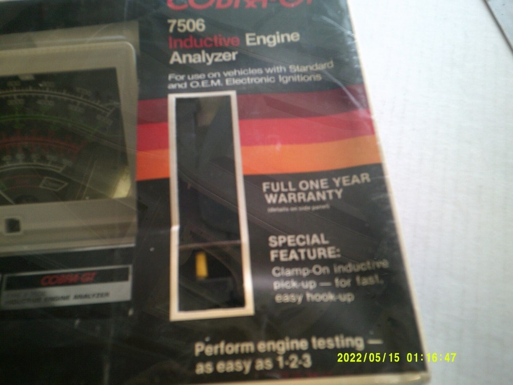 Vintage Cobra-GT Inductive Engine Analyzer w/ Cables & Instructions Mod# 7506