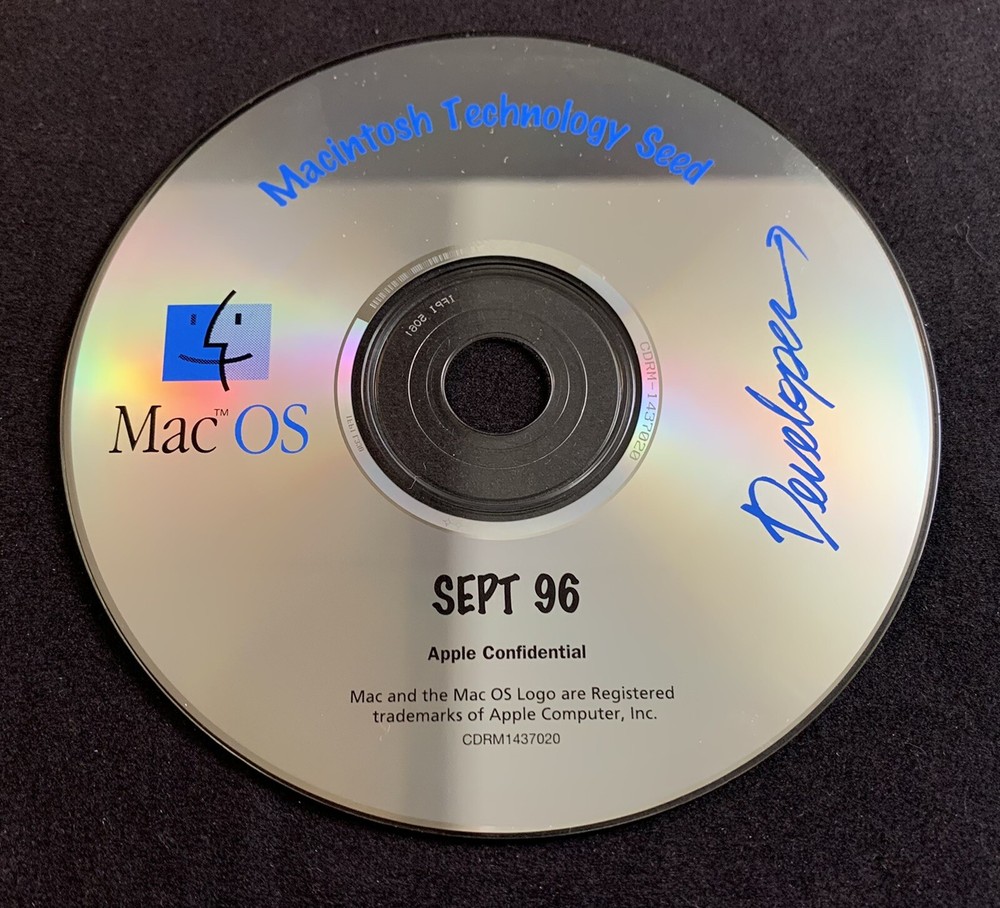 Apple Macintosh Technology Seed Mac OS Developer September 1996 CD-ROM