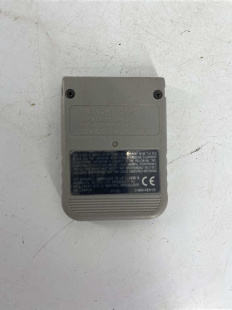 OEM Playstation Memory Card SCPH-1020 USED UNTESTED