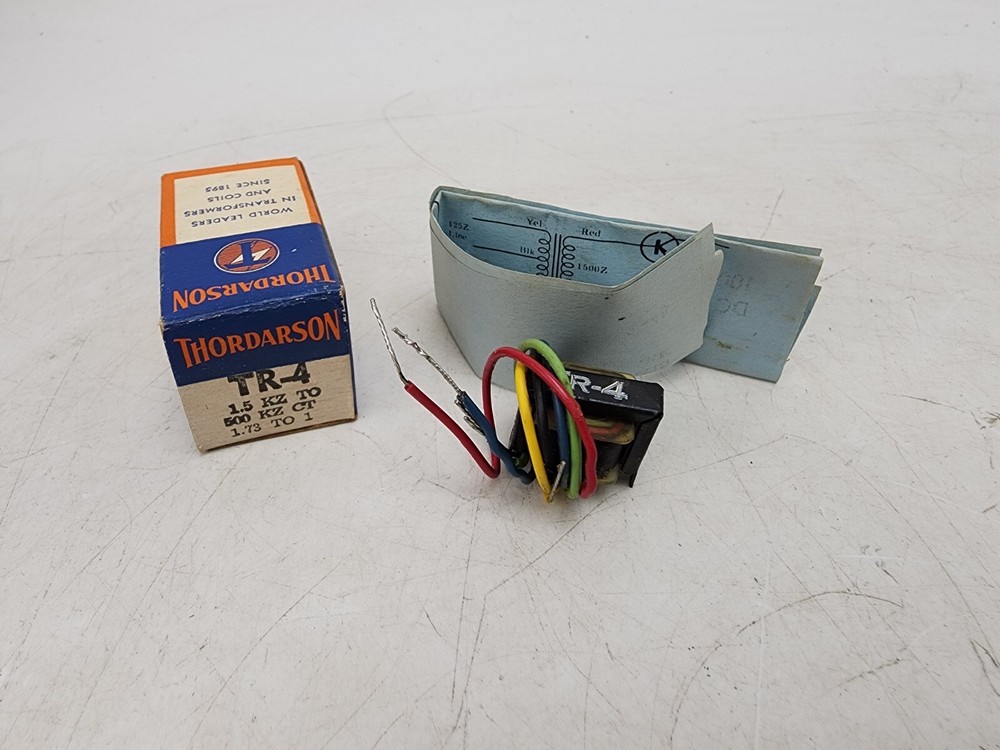 Vintage Thordarson TR-4 Transistor output Interstage Transformer 1.5KZ 500KC