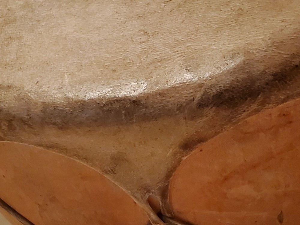 Antique OLD Native American Indian Plains or pueblo drum 19th c.