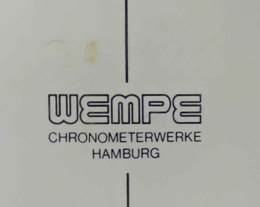 Wempe Ship's Analog Clock Highest Quality Range Chronometerwer Multiuse 12/24VDC