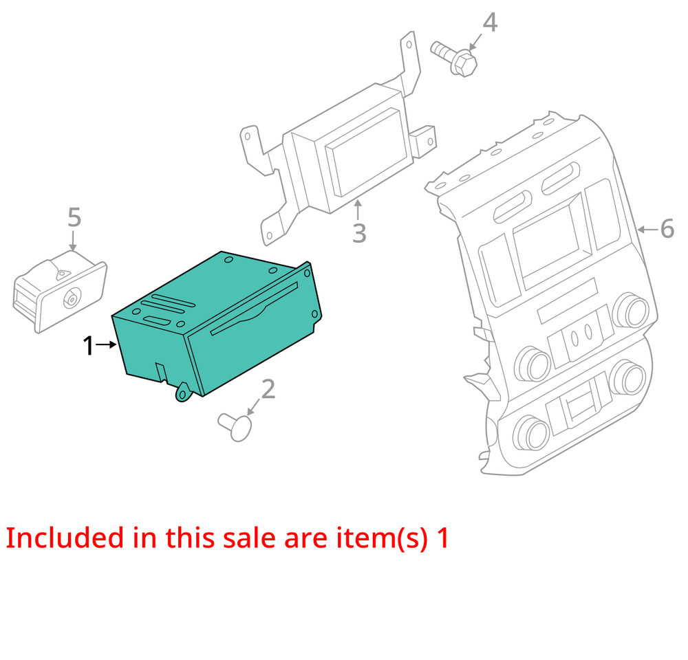CONTROL PANEL OEM 16-17 FORD F150 1YR WRNTY