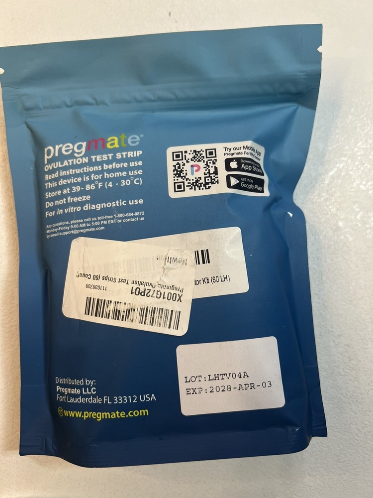 Pregmate Ovulation Test Strips - 50ct EXP: December 2027