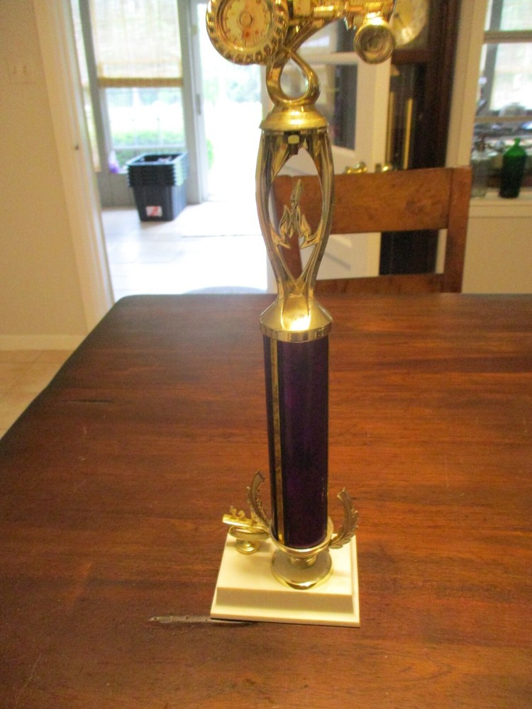 VINTAGE DATED TRACTOR PULLING TROPHY