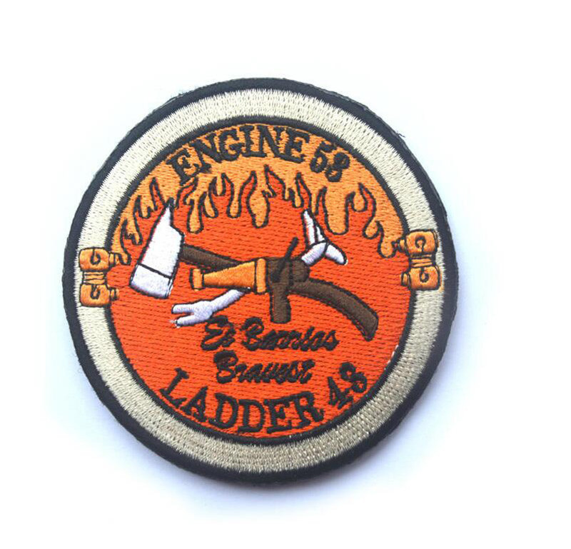 Warrior Red Wing Fireman Engine 53 Ladder 43 Lone Survivor Hook Patch Badge