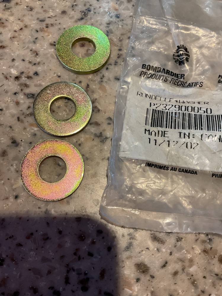 Genuine OEM SKI-DOO WASHER. 732900050 Quantity (3)