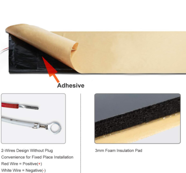 FACON CW-ST725 OEM 7.25" x 25" STEP/TANK HEATER PAD w/AUTOMATIC THERMOSTAT *S46