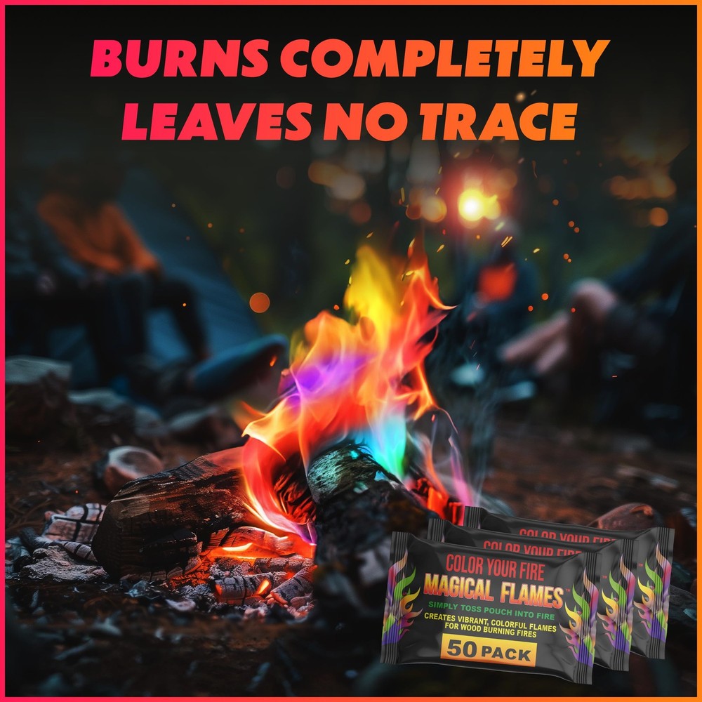Magical Flames Fire Color Packets (50 Original 50-pack, 50-pack