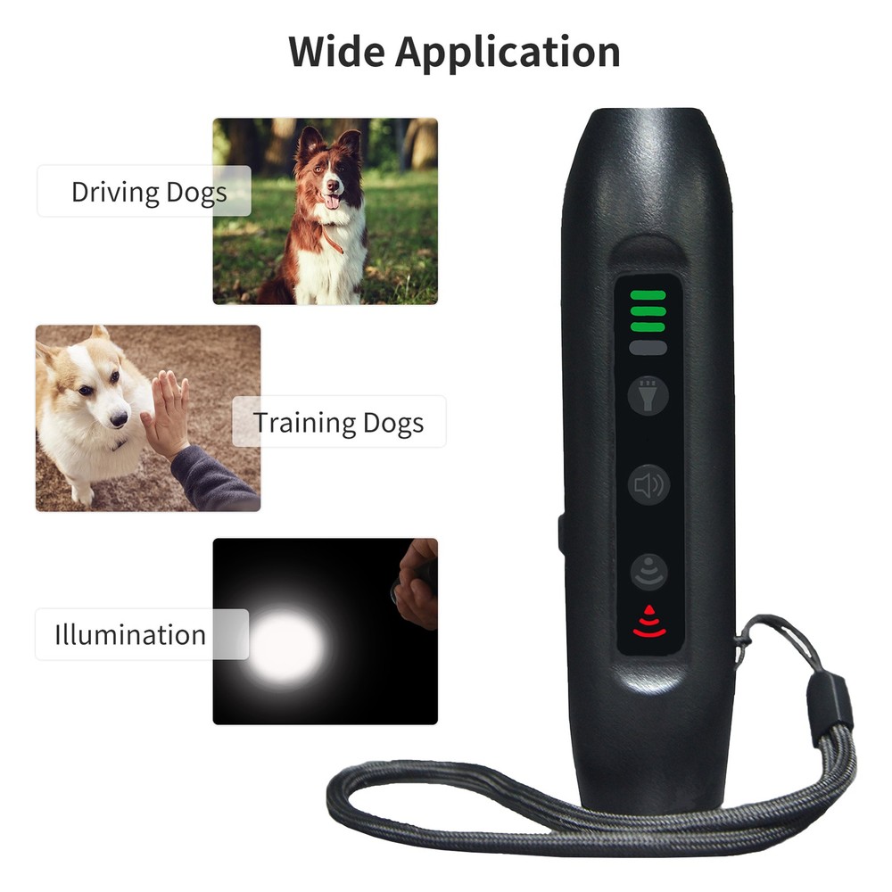 Upgrade Ultrasonic Dog Repeller For Training With LED Indicator VRGN