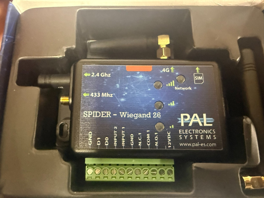PAL Electronics Systems Spider WIEGAND 26 Palgate 4G NEW