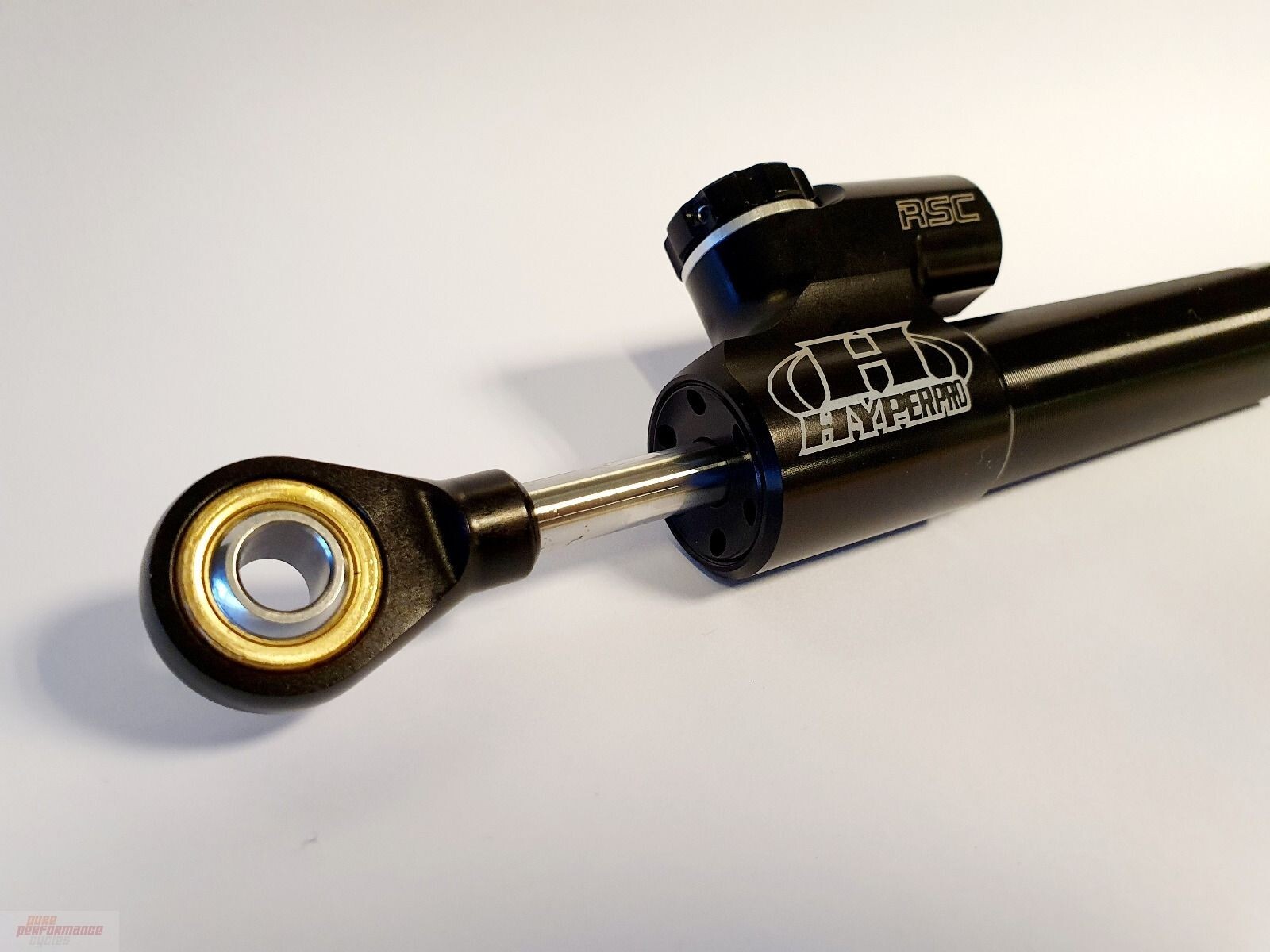 Hyperpro 75mm Progressive Steering Damper 2019-2026 Kawasaki Ninja ZX-6R - Black