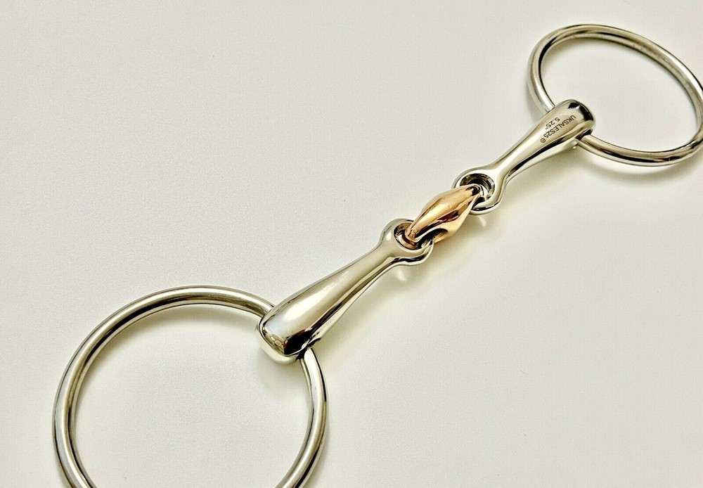 Loose Ring Stainless Steel Snaffle Bit with Copper lozenge *SAME DAY DISPATCH*